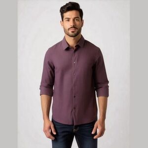 CALVIN Klein Men’s Button Down Dress Shirt Large